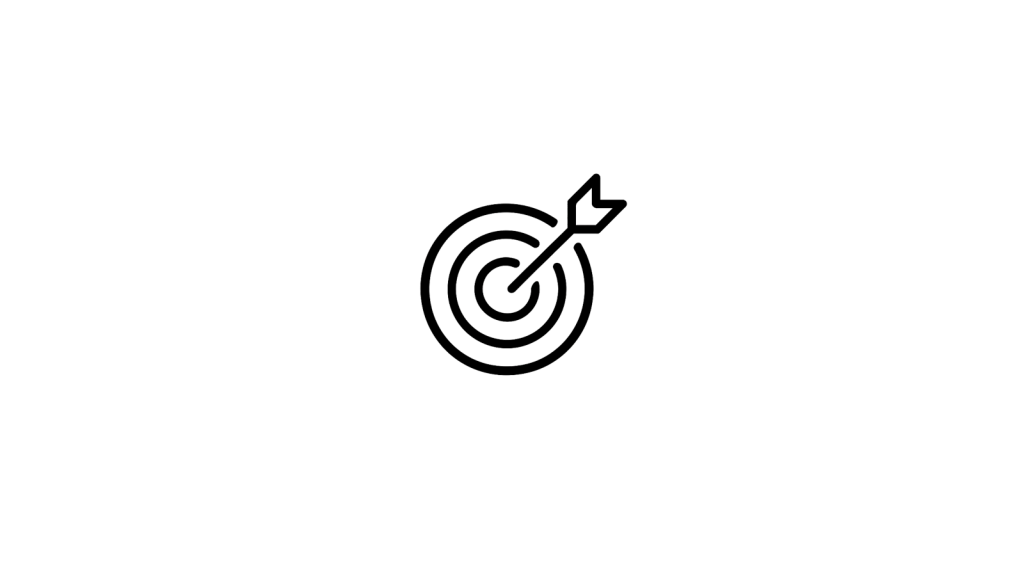 Minimalist target and arrow icon representing Career Match.
