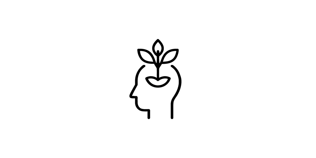 Minimalist puzzle-heart icon representing teen thinking and emotional development.