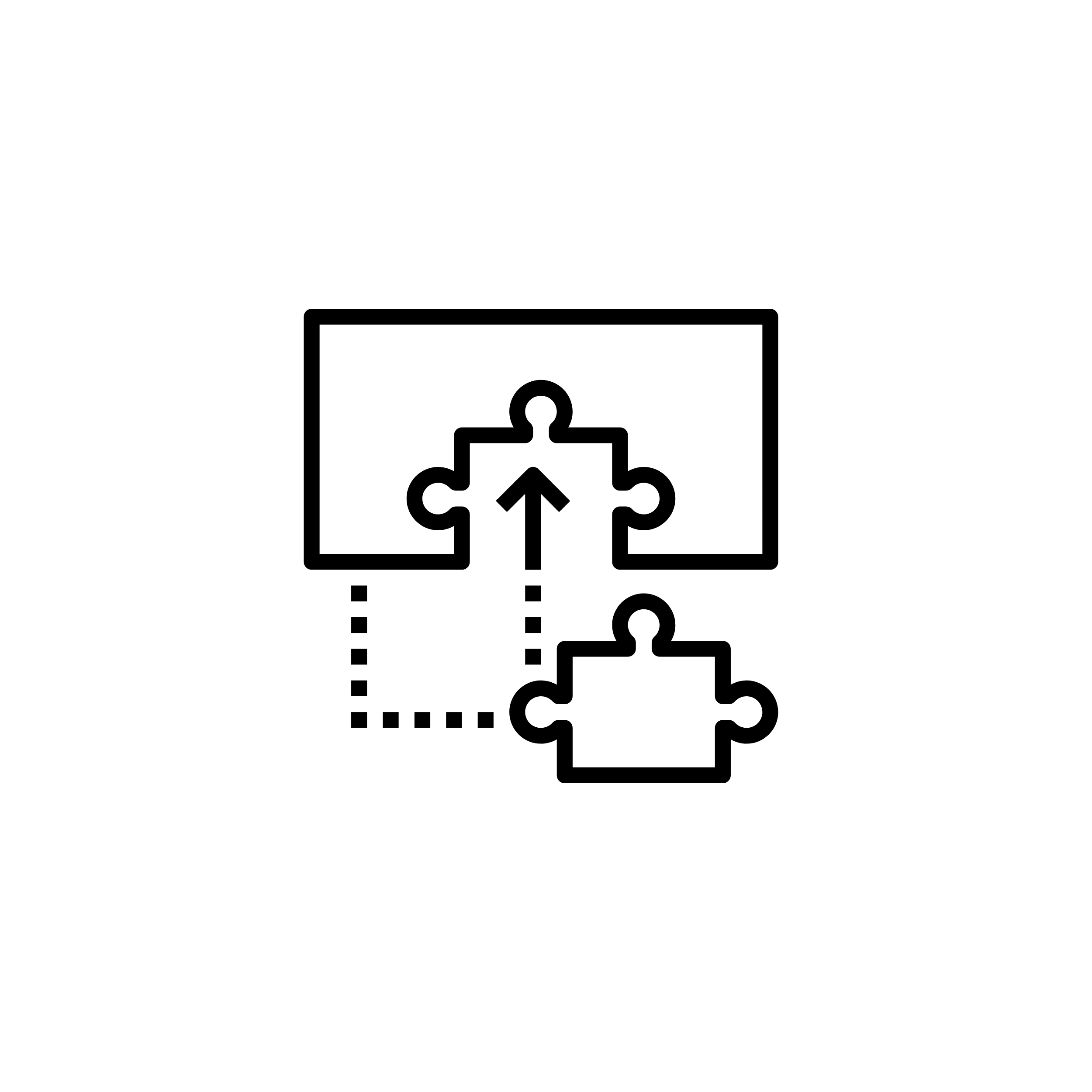 Minimalist line illustration of two puzzle pieces being guided together, symbolizing how understanding Stress Patterns completes the missing layer of self‑awareness.