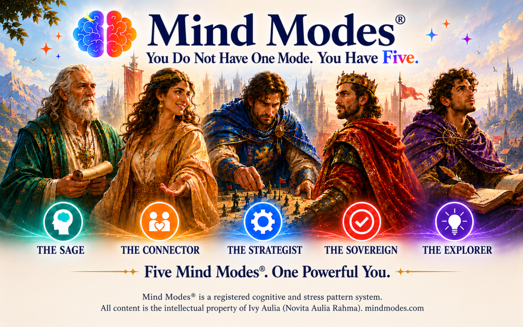 Thumbnail of five kingdom-style archetype figures representing the five Mind Modes®.